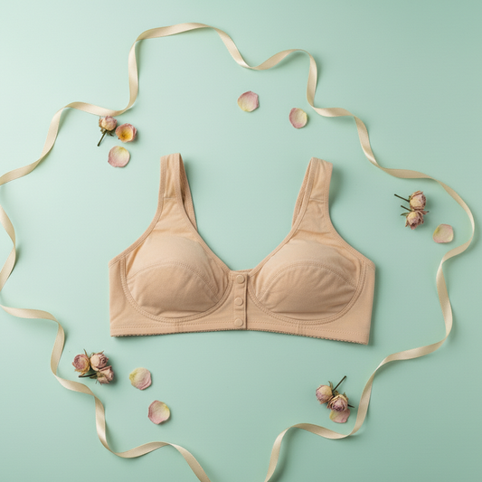 Breathable front-open bra for ladies, a comfortable alternative to a women padded bra in Pakistan.