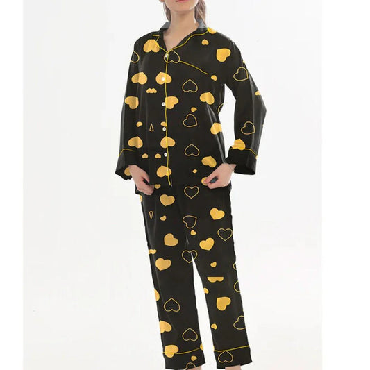 Summer Cooling Linen 2-Piece Pajama Set With Scrunchie