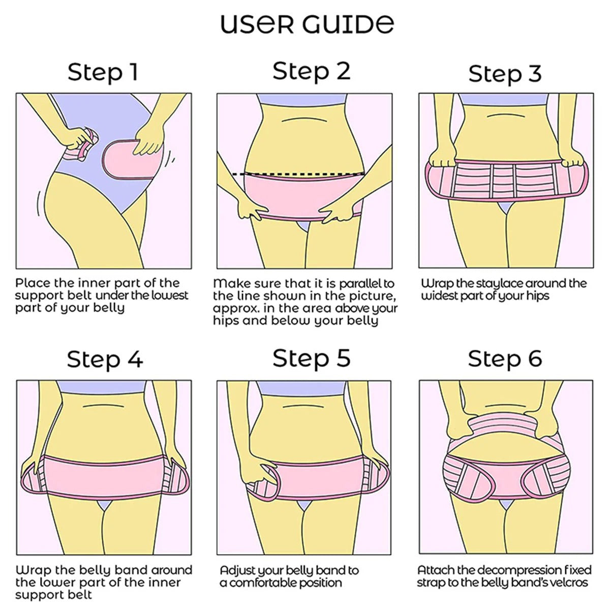 3 in 1 Pregnancy Back Support Belt Support Child Weight and Relieve Back Pressure