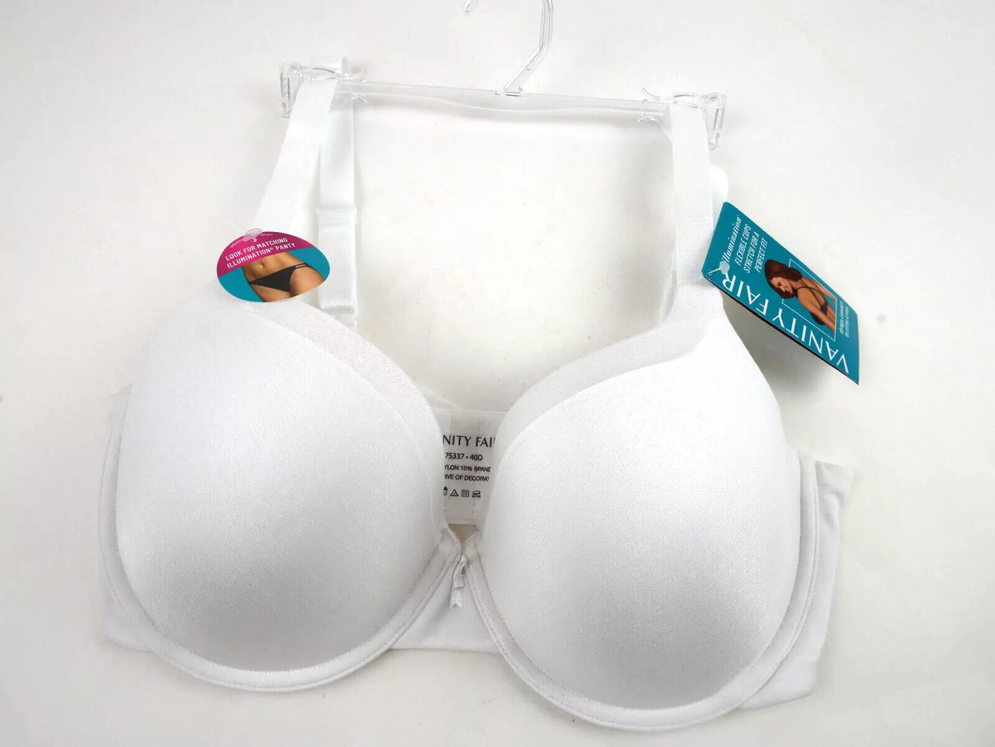 Vanity Fair Women's Illumination Full Coverage Bra Contour 42DD Women's No Side Effects NEW White