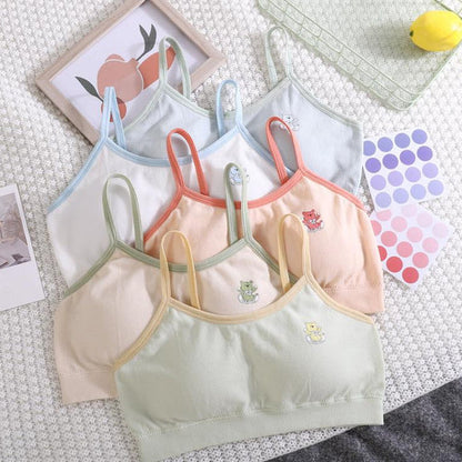 Girls Imported T-Shirt Bralette – Pack of 3 | Soft, Stretchy & Everyday Comfort