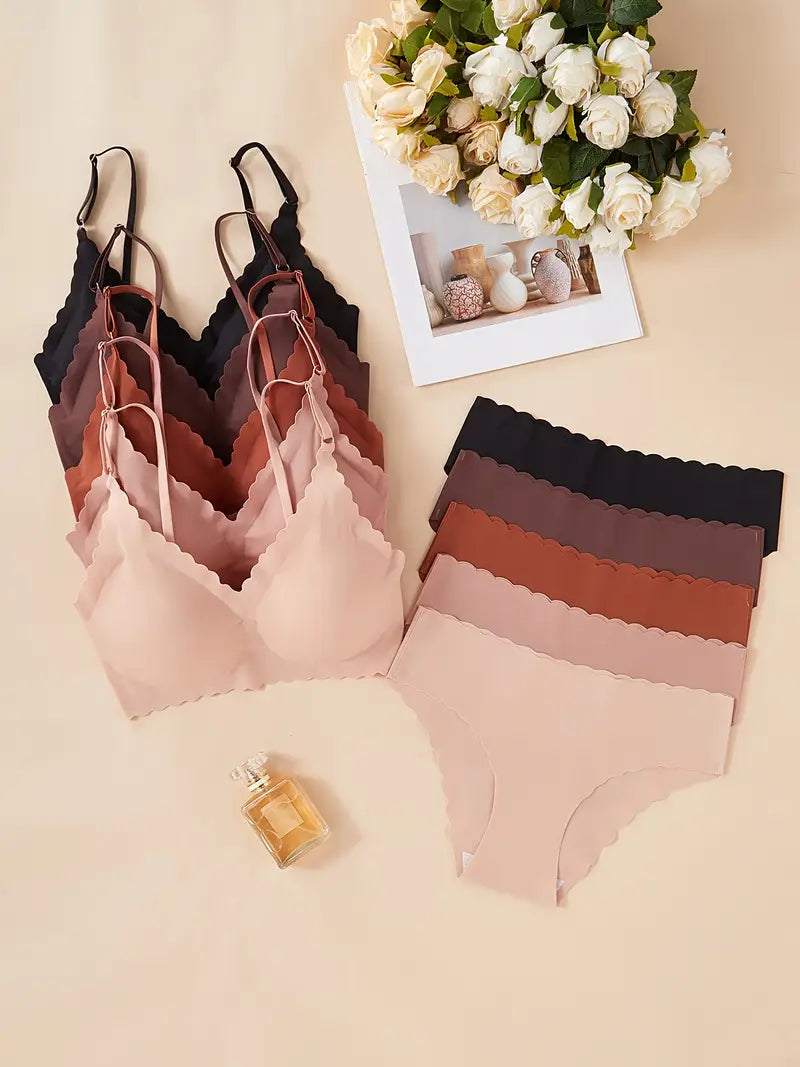Seamless Strapless Bra and Panty Set