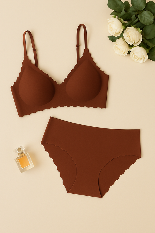 Seamless Strapless Bra and Panty Set
