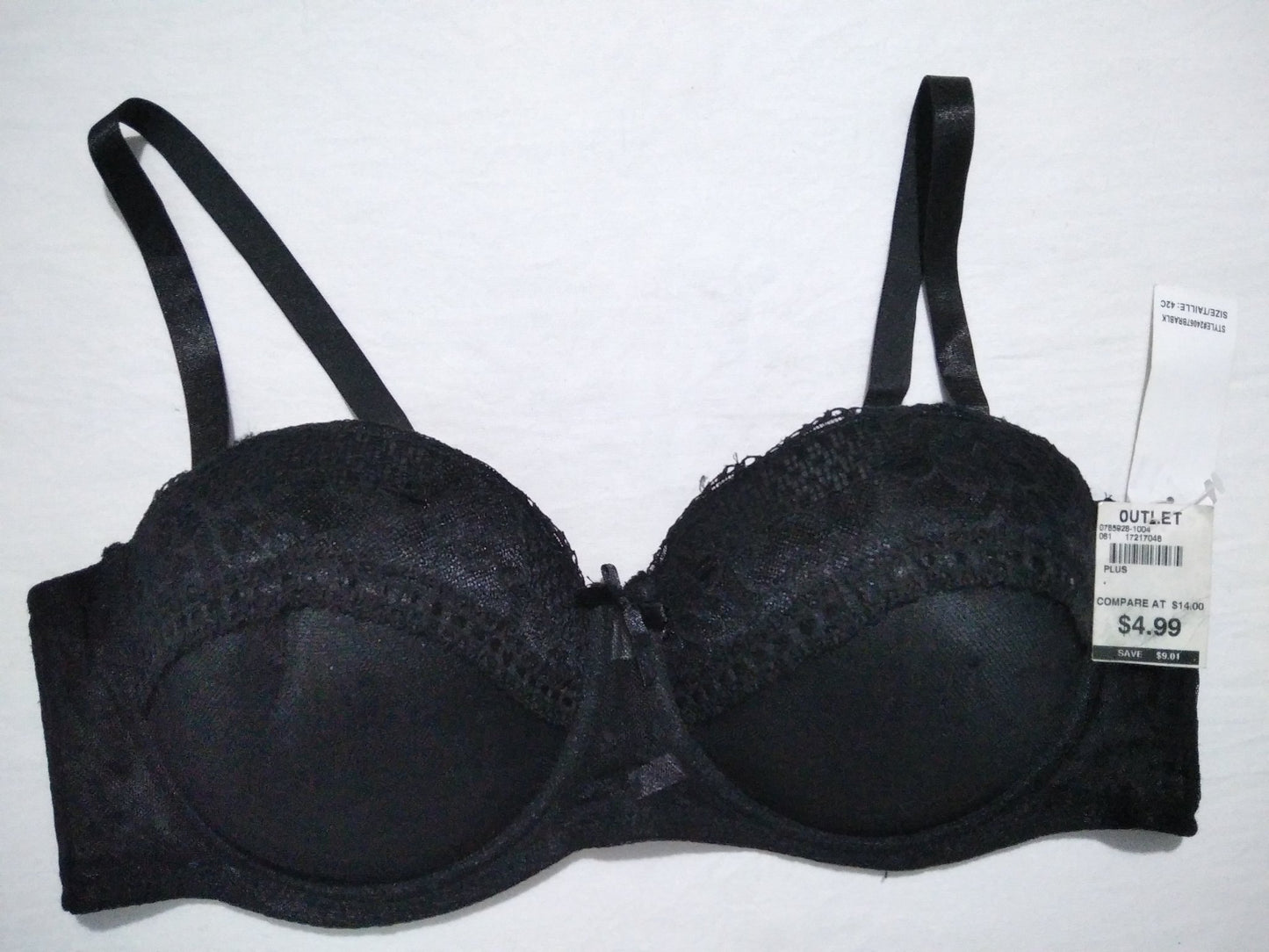 Fancy T-shirt padded under wire bra Lined Perfect Coverage Womens Bra Multicolor 42 C