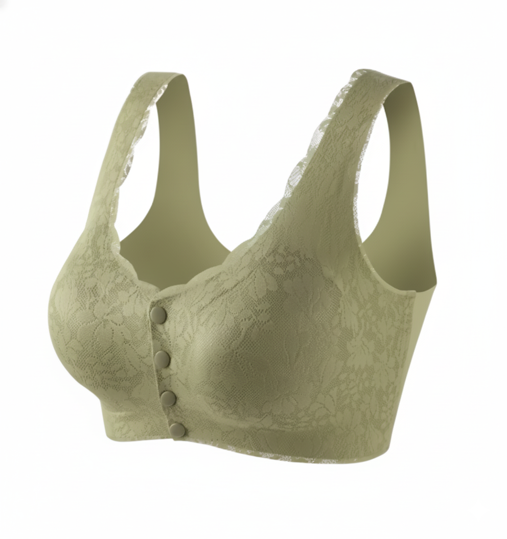 Front Open Wireless Bra for Elderly Women | Comfortable Size Vest Bra – Flourish