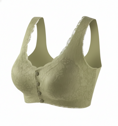 Front Open Wireless Bra for Elderly Women | Comfortable Size Vest Bra – Flourish