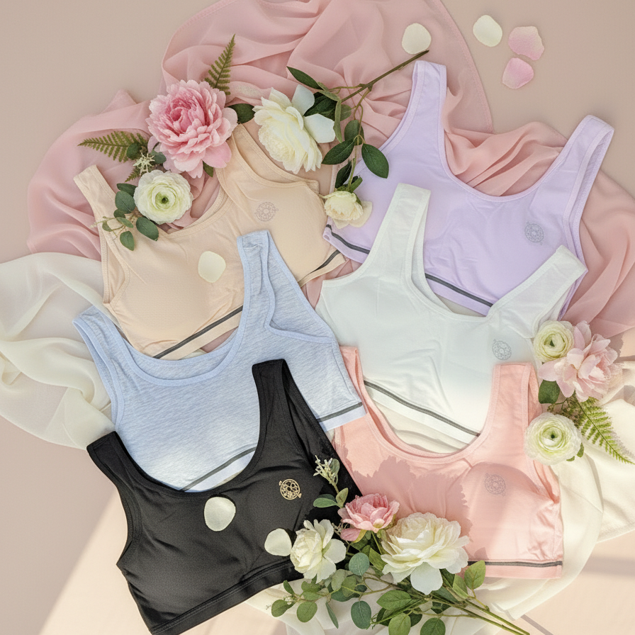Teenager Training Bras for Girls Age 10-16, Soft Cotton, Padded and Non-Padded