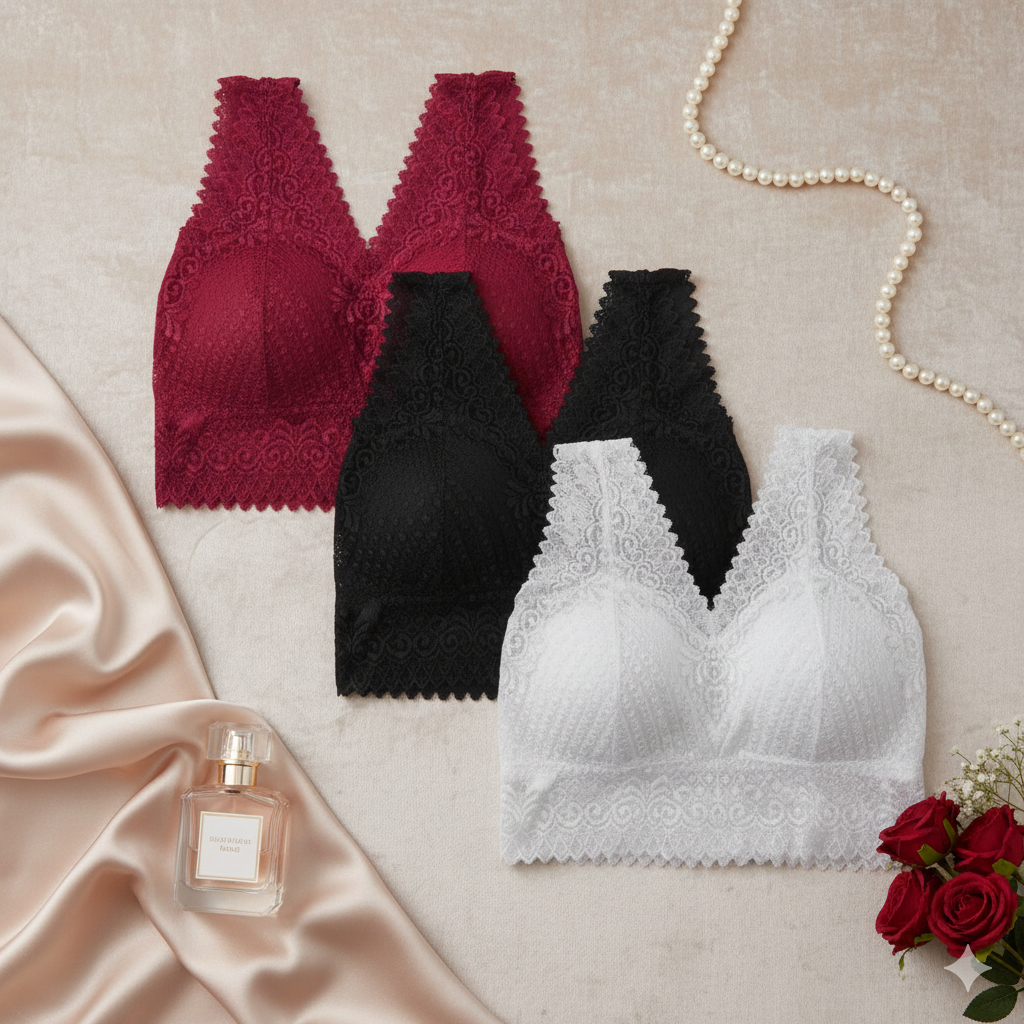 Women’s Lace Camisole – Mix Design Padded Camisole Blouse | Elegant & Comfortable Fit