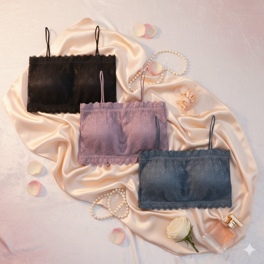 Women’s Lace Camisole – Mix Design Padded Camisole Blouse | Elegant & Comfortable Fit