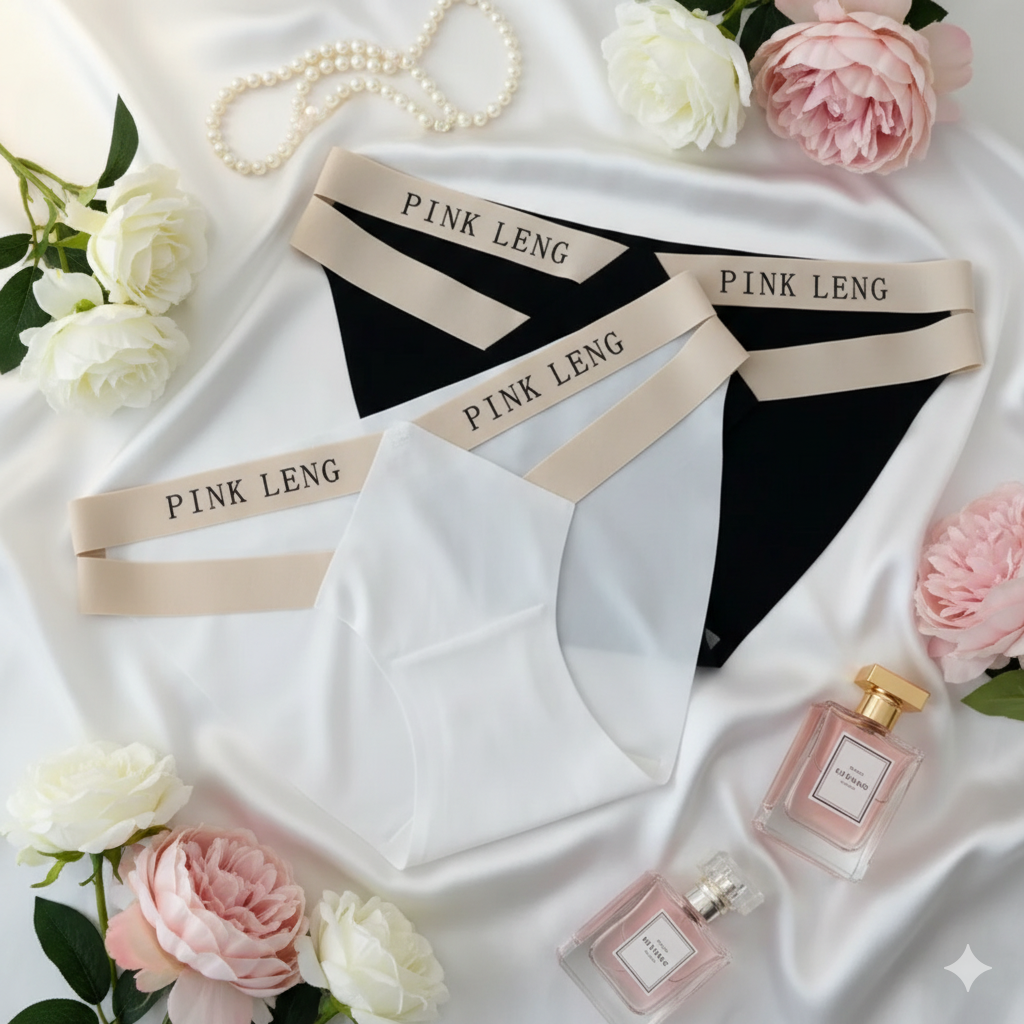 Japanese-style sexy women's ice-silk seamless hollow-out thin triangle panties | Random Colors