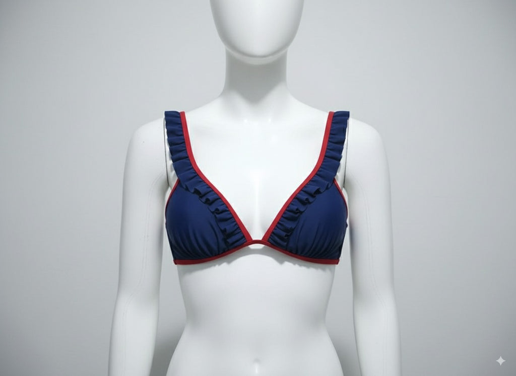 Island Soul One Piece Bra Teenage Size M Red White Blue Nautical New