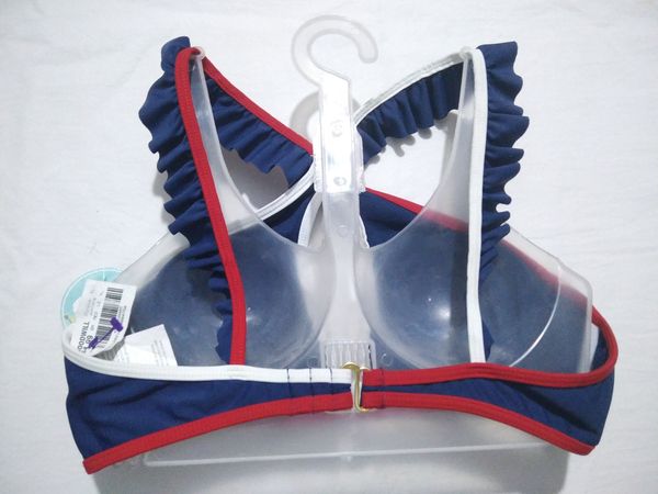 Island Soul One Piece Bra Teenage Size M Red White Blue Nautical New