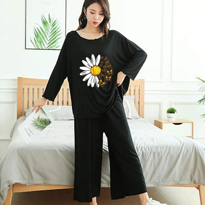 Daisy & Butterfly Oversized Lounge Coord Set