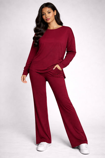 Cozy Luxury Ribbed Knit Lounge Coord Set