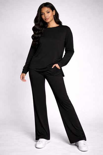 Cozy Luxury Ribbed Knit Lounge Coord Set