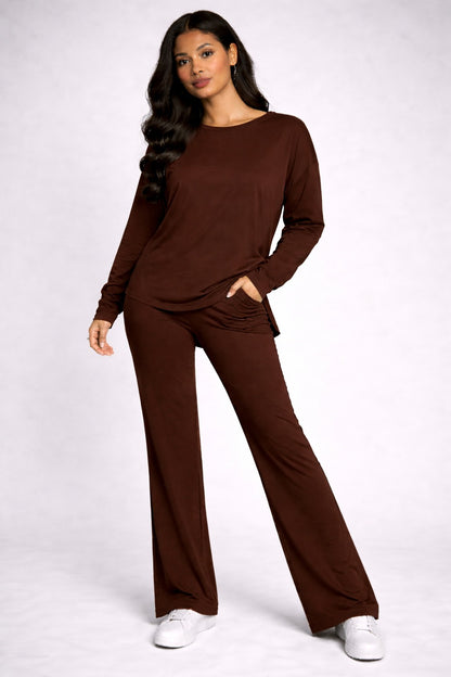 Cozy Luxury Ribbed Knit Lounge Coord Set