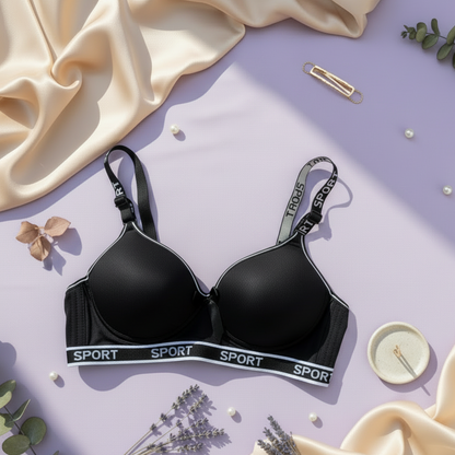 Sport Strip Double Padded Bra | High-Support Push Up Padded Bra for Active Women