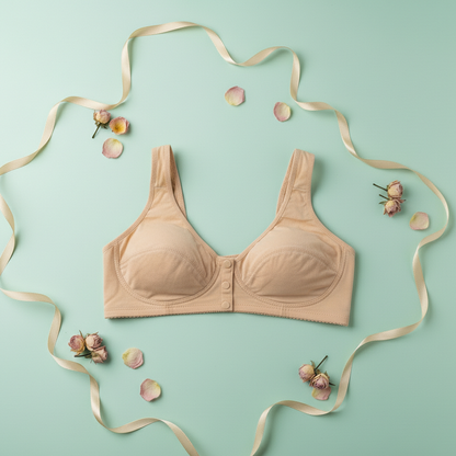 Breathable front-open bra for ladies, a comfortable alternative to a women padded bra in Pakistan.