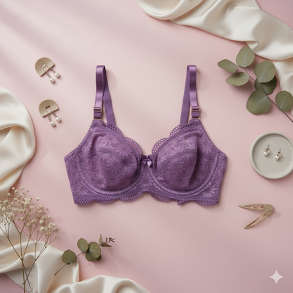 Summer Lace Net Bra | Lightweight Breathable Non-Padded Bra by Blush & Lace