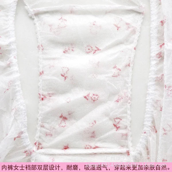 Pack of 6 Disposable Brief Panties for Women & Girls | Soft, Breathable & Travel-Friendly Underwear