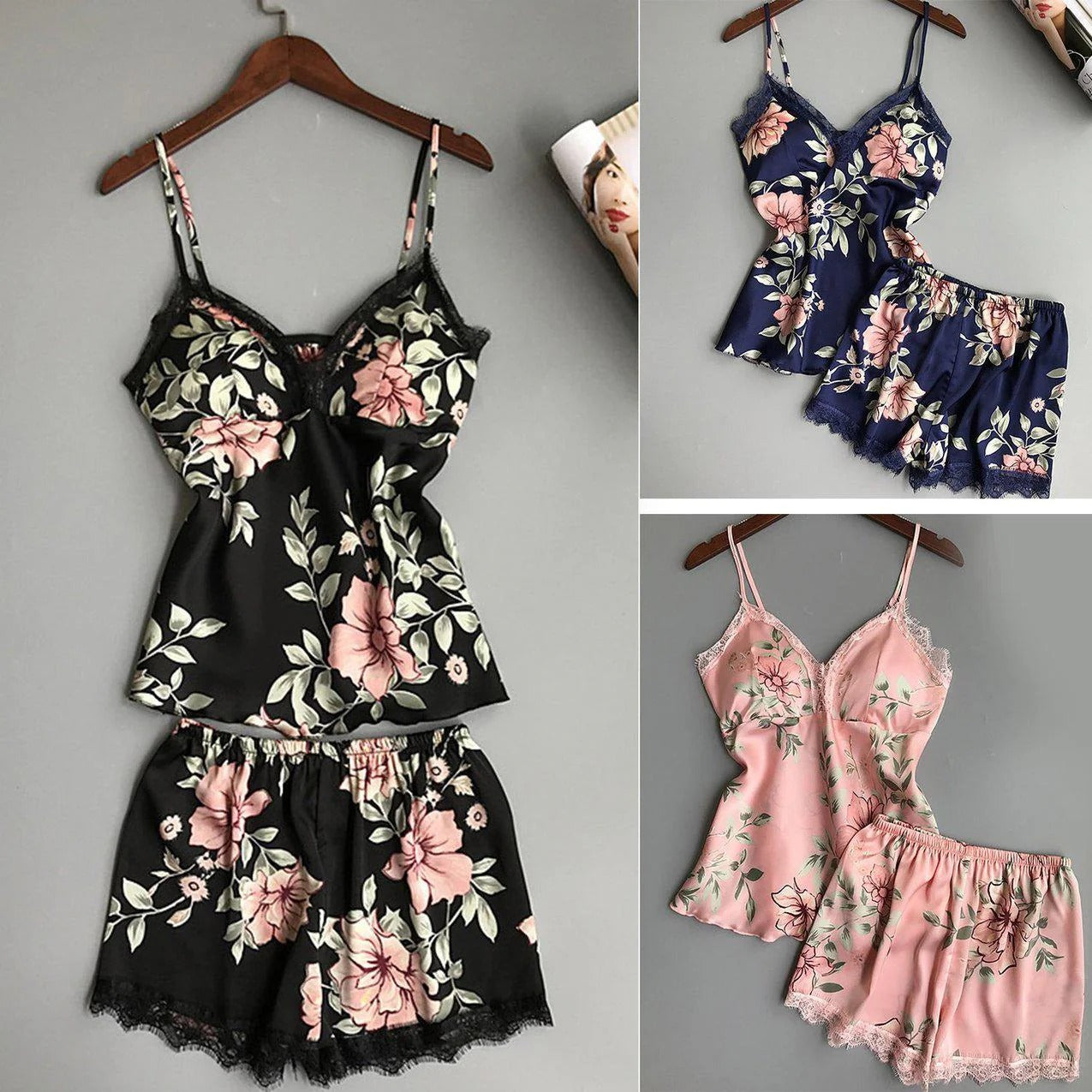 Short Floral Printed Nighty For Girls