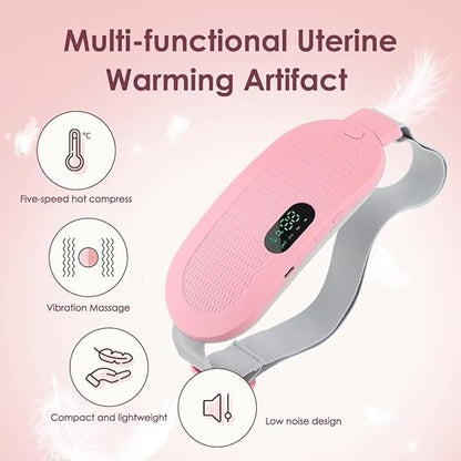 Period Cramp Relief Electric Heating Belt Massager