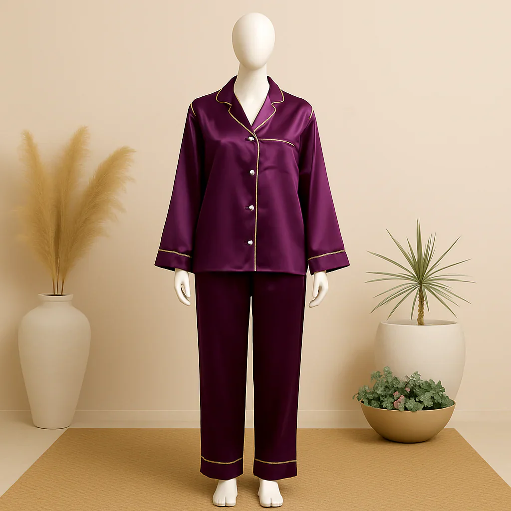 Silk Pajamas Sets wedding lingeries Short Sleeve Sleepwear lingerie sets