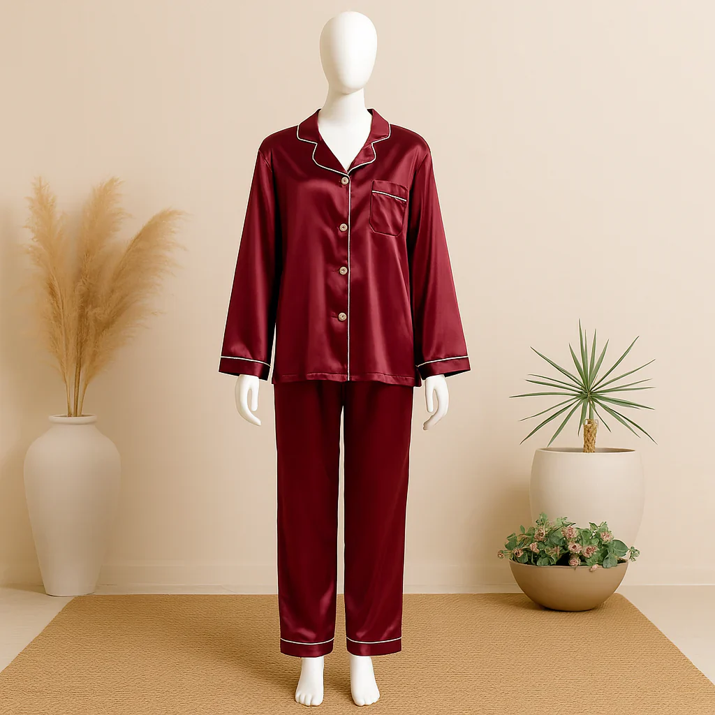 Silk Pajamas Sets wedding lingeries Short Sleeve Sleepwear lingerie sets