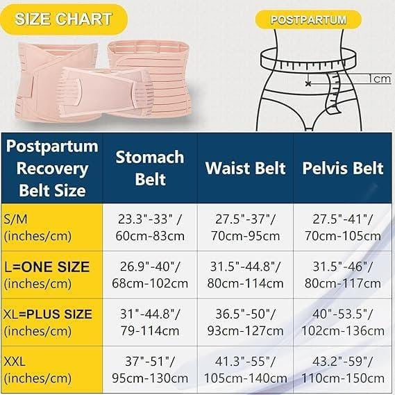 3 in 1 Postpartum Belt After Delivery Support Recovery | Body Shaper Belt