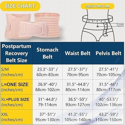 3 in 1 Postpartum Belt After Delivery Support Recovery | Body Shaper Belt