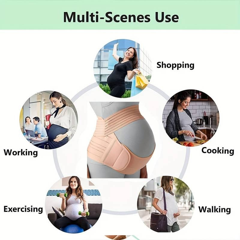 3 in 1 Pregnancy Back Support Belt Support Child Weight and Relieve Back Pressure