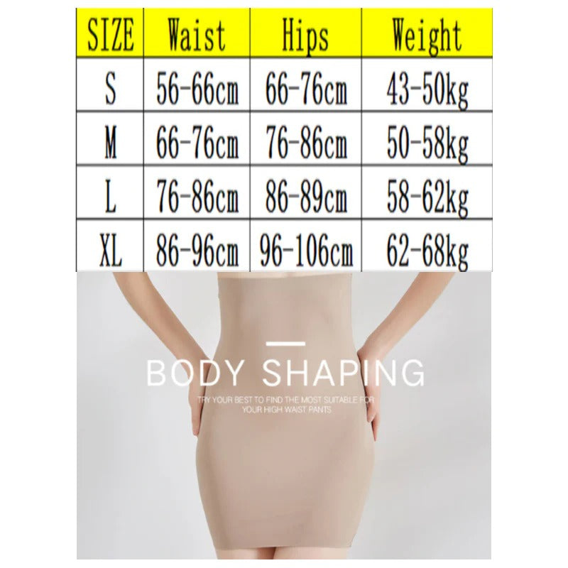 Seamless Slimming Half Slip Belly Control Body Shaper Lifter Shapewear