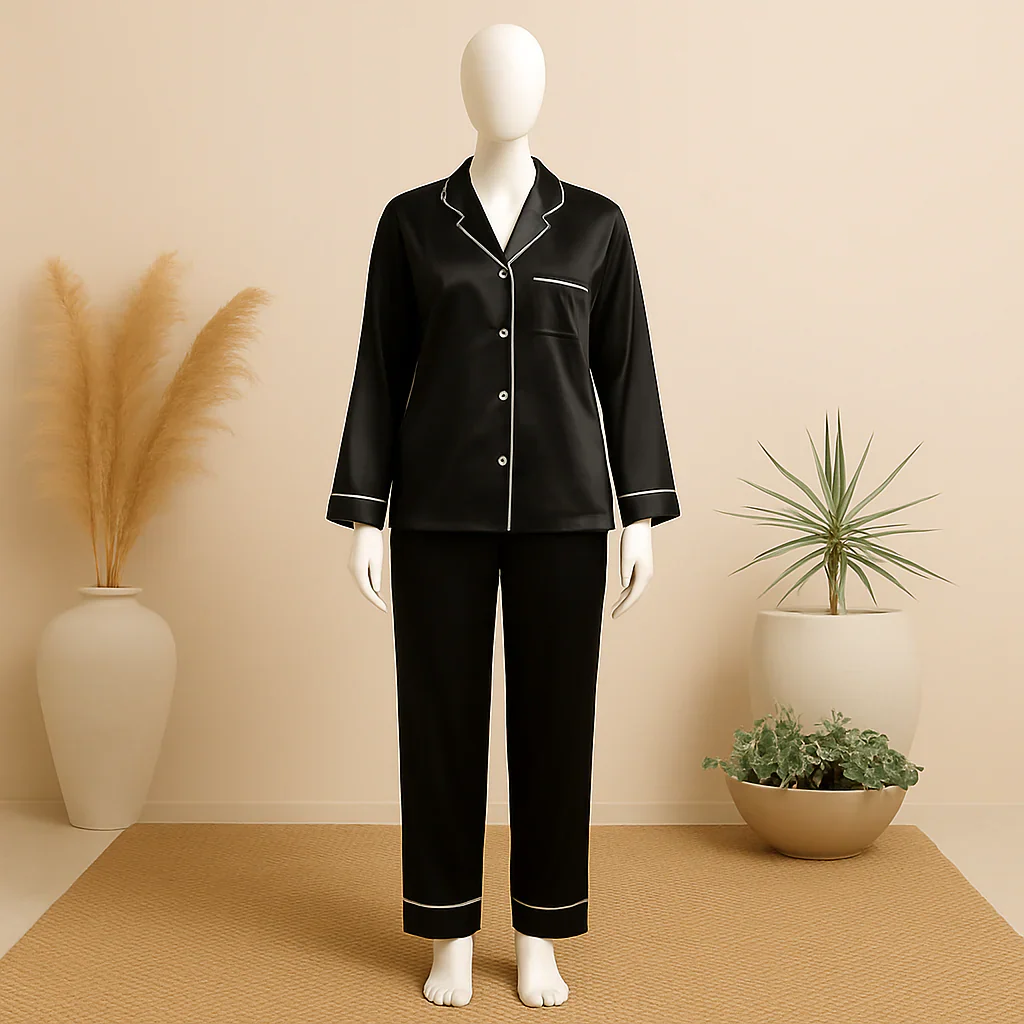 Silk Pajamas Sets wedding lingeries Short Sleeve Sleepwear lingerie sets