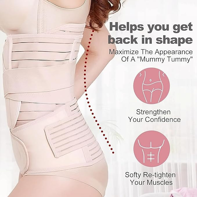 3 in 1 Postpartum Belt After Delivery Support Recovery | Body Shaper Belt