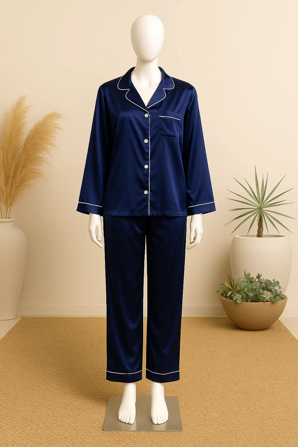 Silk Pajamas Sets wedding lingeries Short Sleeve Sleepwear lingerie sets