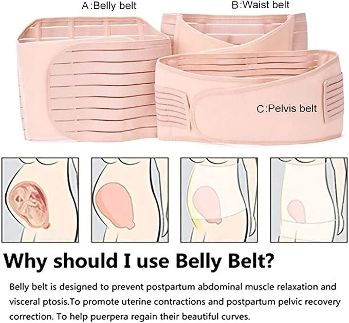 3 in 1 Postpartum Belt After Delivery Support Recovery | Body Shaper Belt