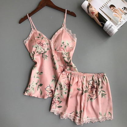 Short Floral Printed Nighty For Girls