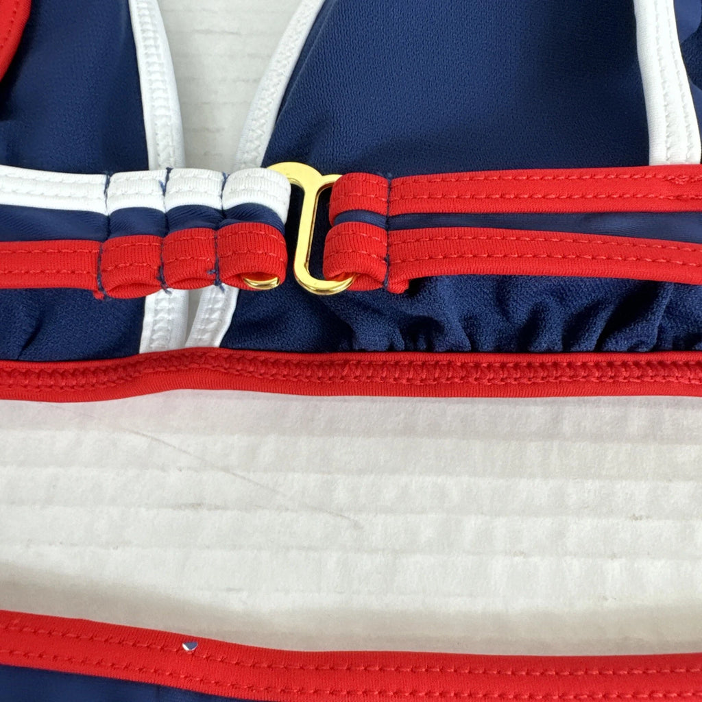 Island Soul One Piece Bra Teenage Size M Red White Blue Nautical New