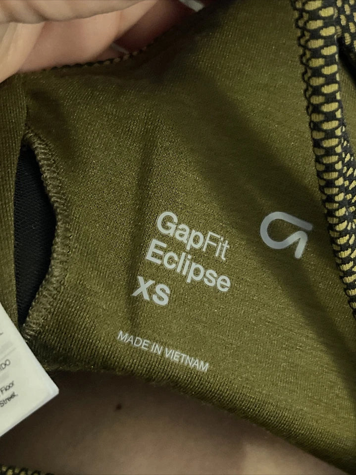 Gap fit Womens Sports Bra Size XS Eclipse Active Wear Yoga Gym Running
