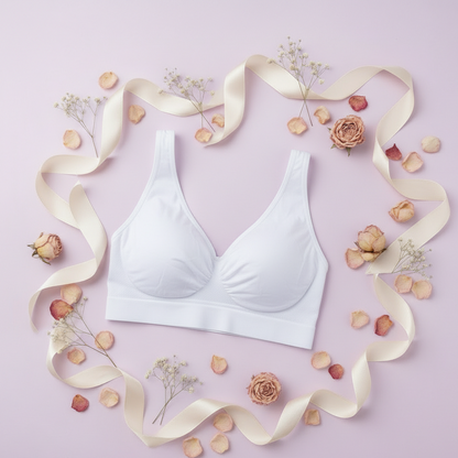 White Soft stretch women padded bra Pakistan collection in neutral colors.